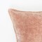 Stonewashed Cotton Velvet Throw Pillow – 18"x18" Decorative Cushion with Handstitched Edges